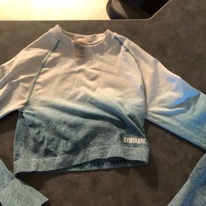 Women’s medium ombré Gymshark long crop top